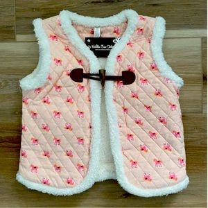 Matilda Jane Pink Horse Reversible Sherpa-Lined Vest Girls 🐴